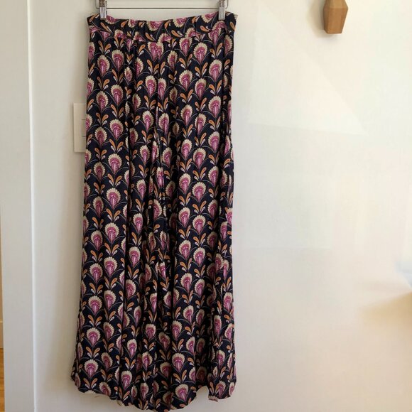 🌸 Marie Sixtine Wide Leg Pants – Size L – Floral Print - Picture 2 of 9